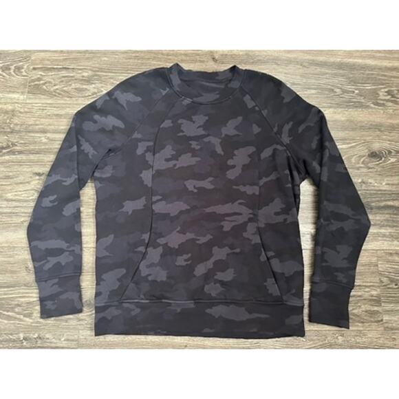 Lululemon Scuba Crew Heritage 365 Camo Deep Coal Multi size 16 - Picture 1 of 8
